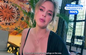 Сисястая жена снимает с мужем ночное порево